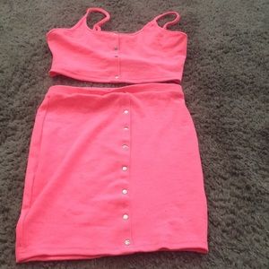 New worn 2 piece fashion nova set